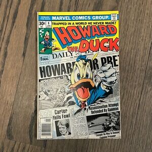 Howard the Duck #8 comic book published by Marvel Comics Group in January 1977.
